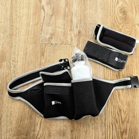 Walking / Running Kit with Waist Pouch,Adjustable Weights & Water Bottle - Picture 1 of 5